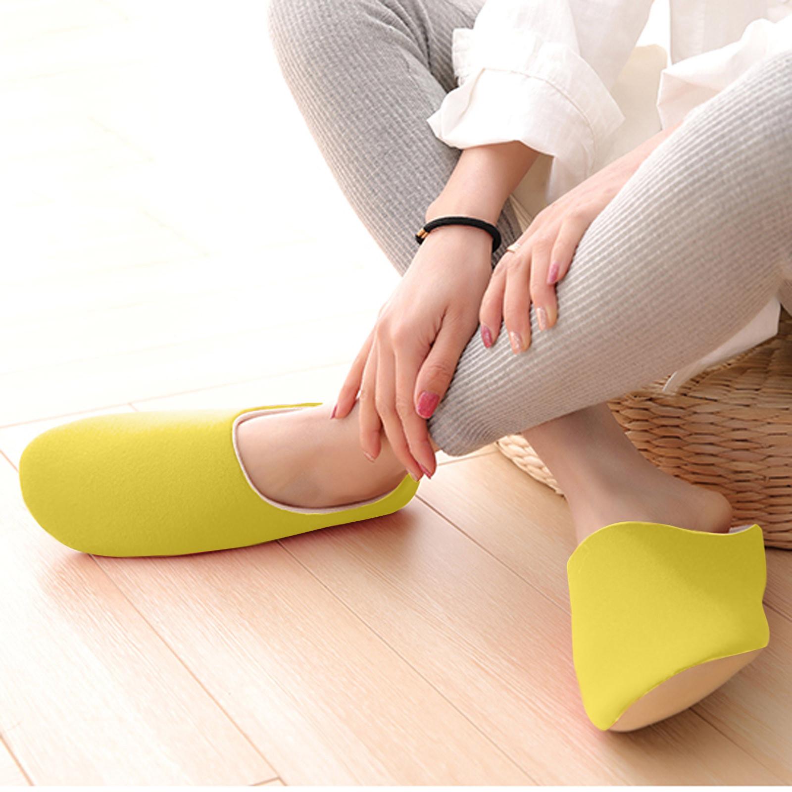 

Женская обувь, зимние тапочки Hyoma, хлопковые противоскользящие теплые домашние дождевики на платформе 40 жёлтый