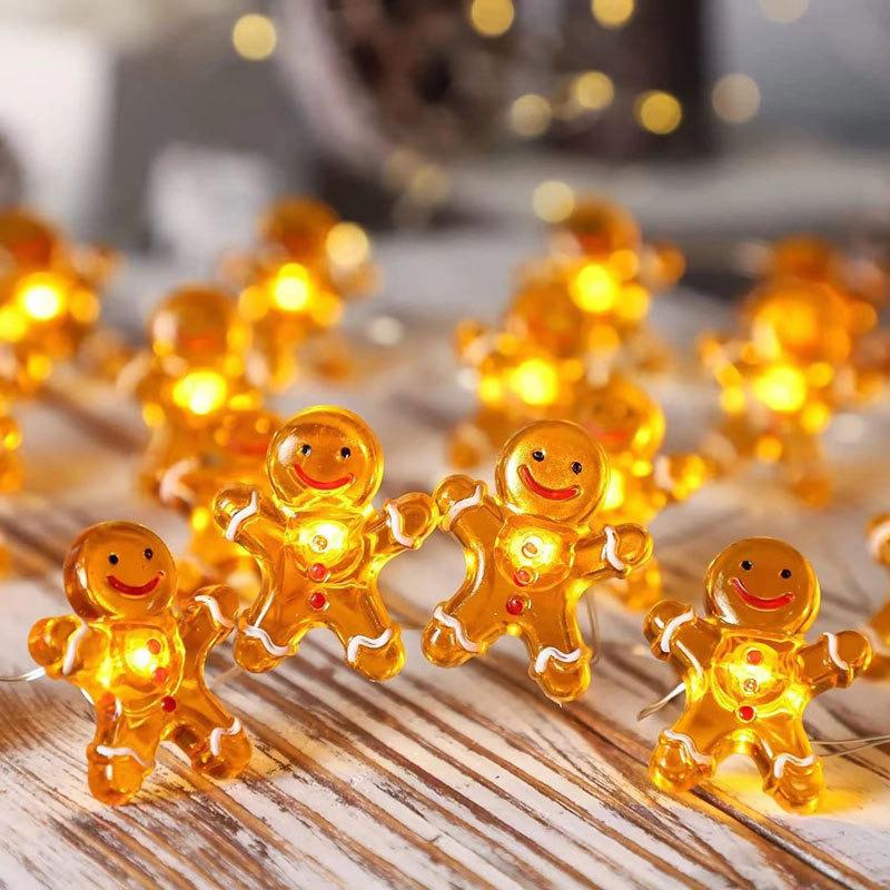 1M 10LEDs Christmas String Lights Decor Hanging Light New Year Holiday Home Xmas Navidad Holiday Christmas Pendant Drop Omaments