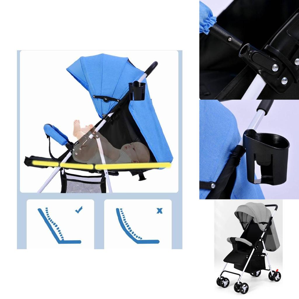 Multi-functional Baby Stroller With Reclining Seat Lightweight Design For Hassle-free Outings