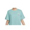 New Nike Sportswear Women's Embroidered Swoosh T-shirt Blue FD2550-309
