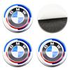 For BMW M E46 E90 E60 4Pcs Classic Blue White Car Wheel Center Hub Cap Sticker Emblem Badge Decal For BMW E46 E90 F10 F30 G20 50th Anniversary CX9