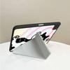 Black Cow Cat Tablet Case For iPad Air 4 5 M3 M2 1 2 M4 11inch Mini 6 7 Pro 2025 Pro 11th 10th 9th 8th 7th 12.9inch Holder Cover