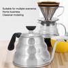 Stainless Steel Body Pour Over Coffee Kettle 1000ml Capacity Stainless Steel Teapot  Tea Brewing