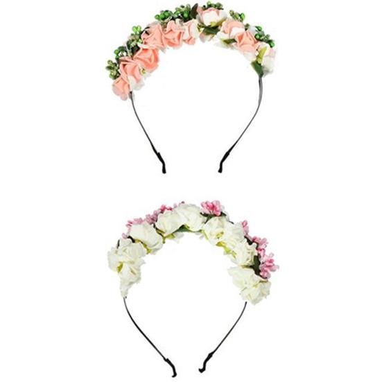 Frauen Blume Boho Floral Stirnband Girlande Festival Hochzeit Braut Haarband