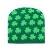 St. Patrick's Irish Holiday Warm Wool Hat Pullover Hat Clover Jacquard Knitted Hat