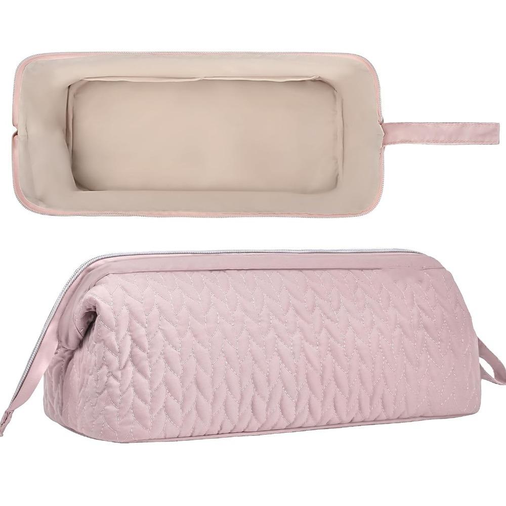

High Quality Sewing Thread Curling Iron Bag Large Capacity Portable Organizer Bag Dustproof Lightweight Carrying Case Hair Dryer розовый