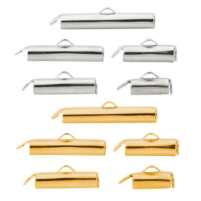 250 Stück DIY Schmuckzubehör Zubehör Röhrenverschlüsse für Ohrringe und Armbänder