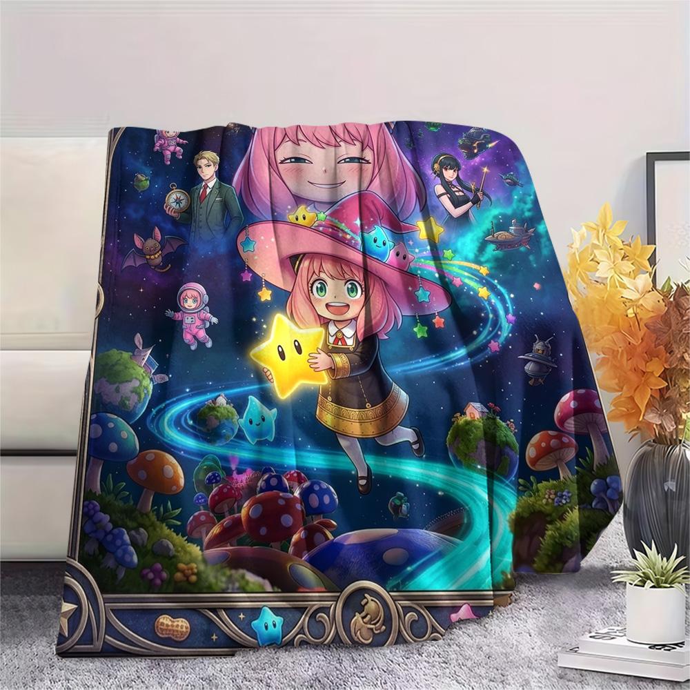 Anya Forger Print Flannel Blanket, Ultra Soft High Quality All Seasons Warm Throw, Home Decor Cozy Blanket, Perfect Christmas Gift