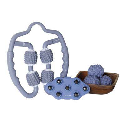 Vermis Fascia Roller 3 Piece Set Fascia Roller Surface Muscle Roller Deep Muscle Roller Magnetic Roller Myofascial Release Kinmaku Roller Back Massage