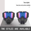 Retro Harley Windproof Face Shield & Goggles for Motorcycle Riding