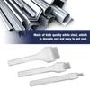 White Steel 2 5 10 Punch Prong Tool Set Lacing Stitching Chisel Set for Leather Crafts