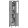 Credenza Concrete Grey 34,5x34x180 cm Legno composito