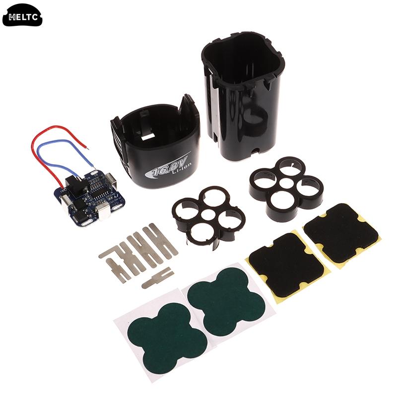 1Set 4S BMS18650 Lithium Battery Storage Box 16.8V BMS PCBA For Electric Tool With Holder Nickel Capacity Label Without Battery