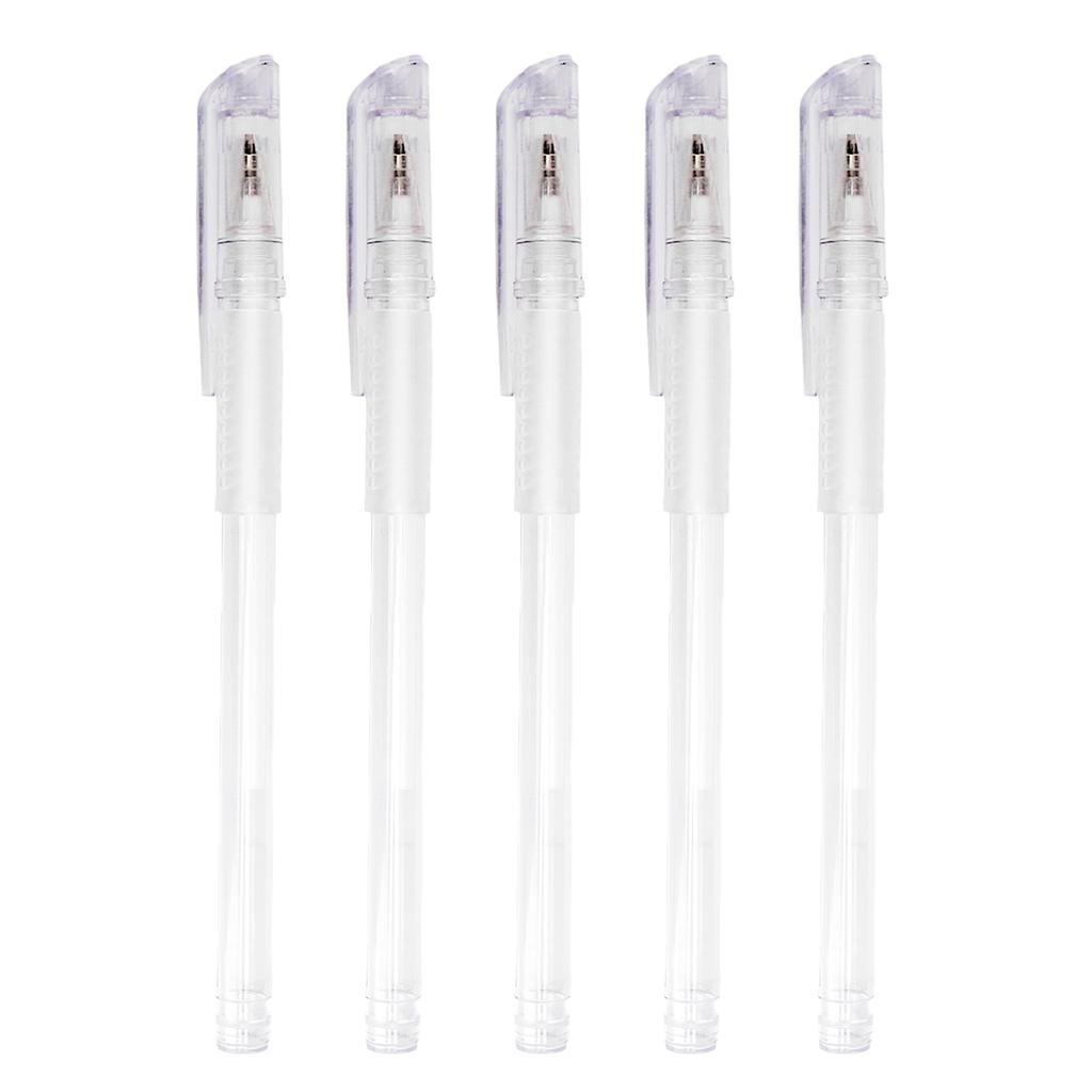 10pcs Beauty Positioning Marker Washable Tattoo Skin Eyebrow Microblading Marker Pen White