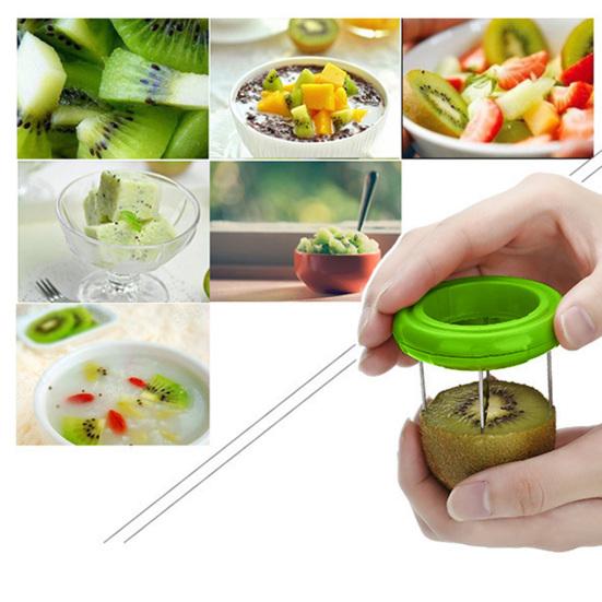 Fruchtschäler Müheloses Kiwi-Fruchtschalenentferner-Werkzeug mit Edelstahlklinge Ergonomischer Griff Multifunktionales Küchengerät