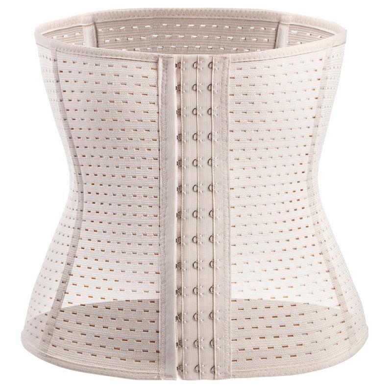 Corset-style Waist-controlling, Hollow-out, Breathable Body-shaping Waistband 2XL бежевый
