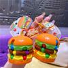 Finger Top Toy Hamburger Magic Bean Cube Capybara Puzzle Cube Keychain  Girls Couple Girlfriends