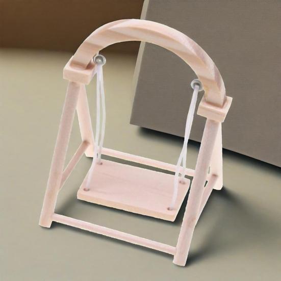 45669 Miniature Swing Chair Realistic Mini Patio Swing Dolls Accessory Mini Furniture Swing