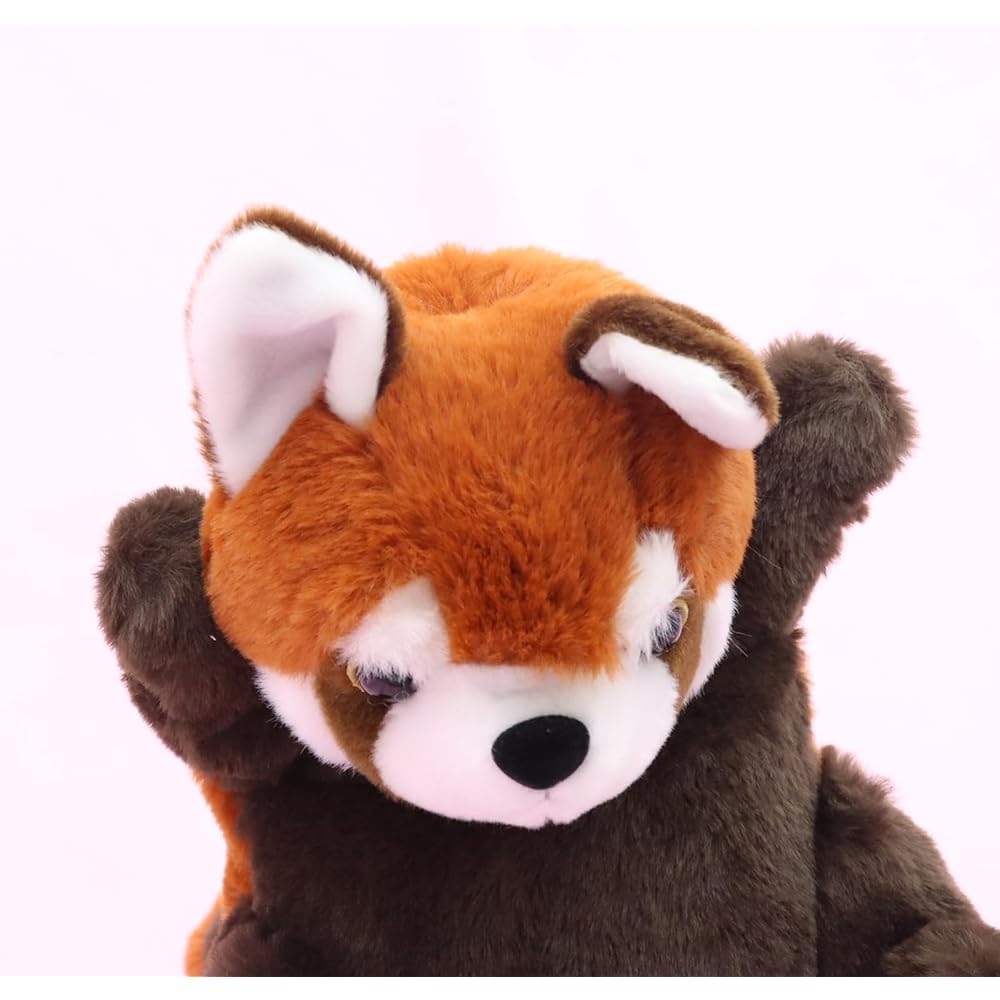 Takeoff Hand Puppet Red Panda Plush Toy Soft and Cuddly Children's Plaything