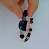 2025 Black & White Sesame Kitten Cat Couple Beaded Bracelet