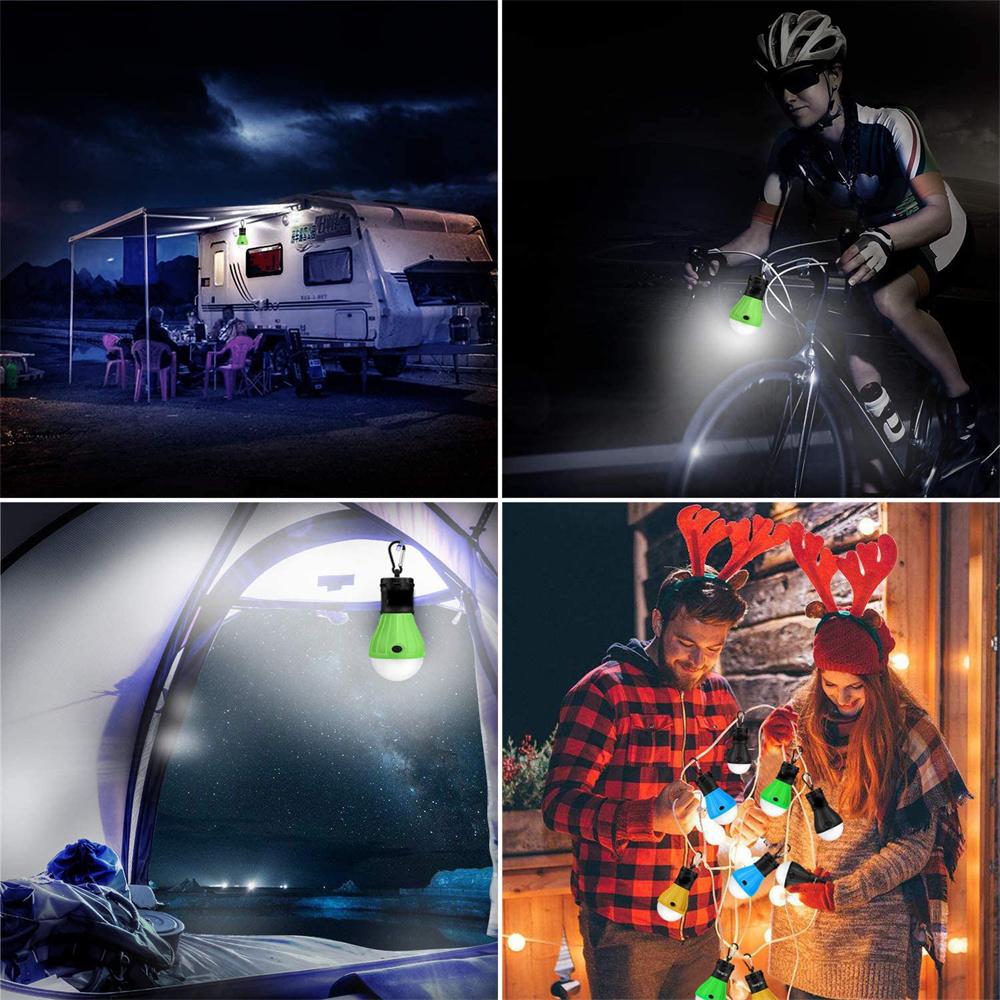 4PCS 4 Kinds Colors Camping Light Portable LED Tent Light Emergency Signal Light