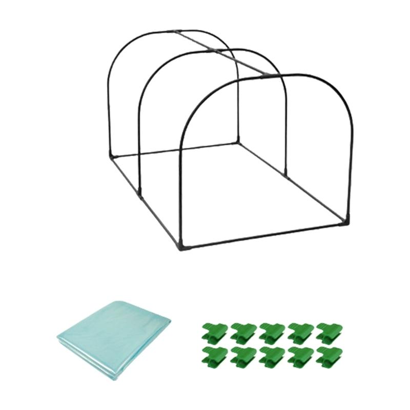 Frost Proof Portable Mini Greenhouse for Plant and Vegetables Steel Frame Insulated Cover for Indoor Outdoor Use