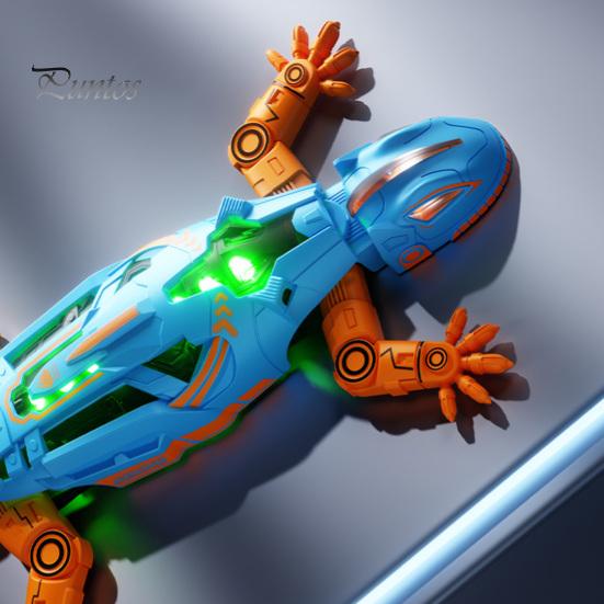 Children Climbing Gecko Toy Remote Control Toy, Red Light Tracking RC Sensing Crawling Lizard Robot, Walls & Ceilings Simulation Chameleon