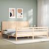 VidaXL Cadre de lit avec tête de lit 200x200 cm bois massif 3194786