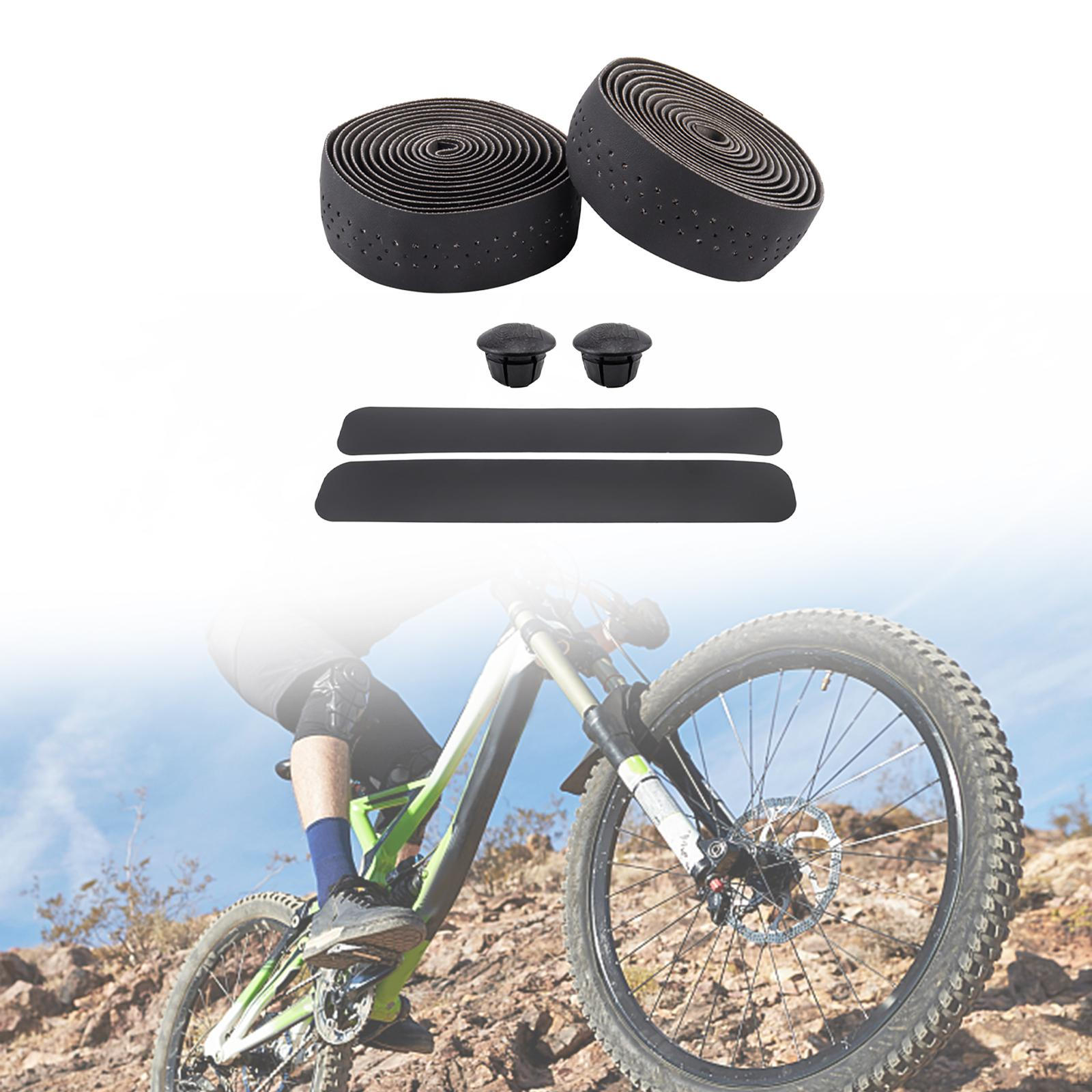 Bike Handlebar Tapes Bar Tape Non Slip Sweat Absorbing Shock Absorption Breathable Cycling Handle чёрный