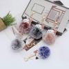 Elegante Schlüsselkette Weicher Haarbällchen Katzenanhänger Schlüsselanhänger Charm für Auto oder Tasche Schlüssel