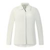 Urban Explore Simple Solid Color Casual Shirt Women Tops Light-Blue Gray A11W628401FGY