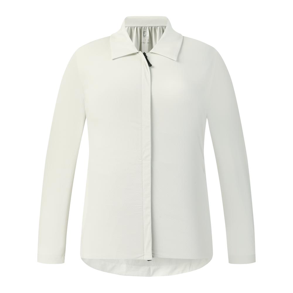 

FILA Urban Explore Simple Solid Color Casual Shirt Women tops Light-Blue Gray A11W628401FGY L