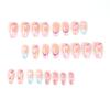 Rainbow Cloud Heart Ballet Multicolor Press-On Nails - Medium Length and Removable