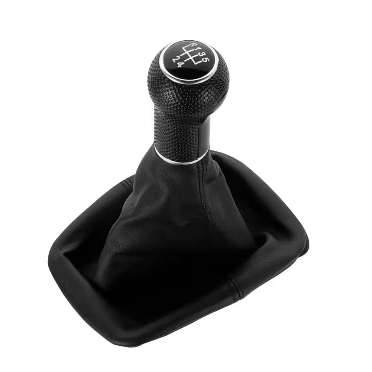 

Ручка переключения передач для 5-ступенчатой механической коробки передач Bora Jetta 1999-2005 гг. Дизайн рычага переключения передач Черный кожаный воротник Пылезащитный чехол Аксессуары для переключения передач