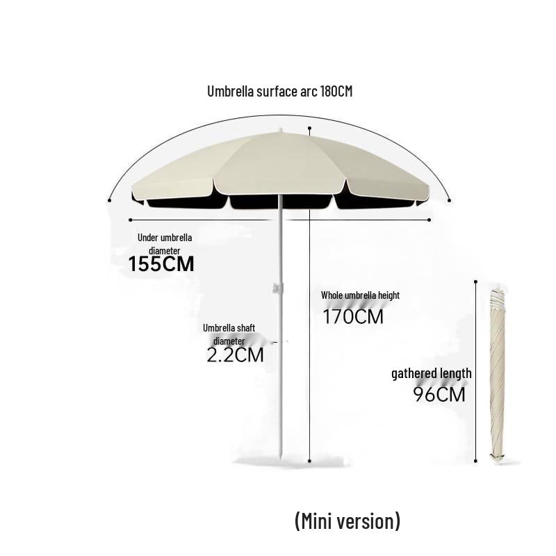 Large Outdoor Sunshade Commercial Stall Umbrella