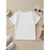 European Size Boys Round Neck Short Sleeved T Shirt with Chicken Pattern