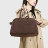 Suede leather bag 2025 spring new large-capacity tote bag genuine leather versatile commuter shoulder handbag