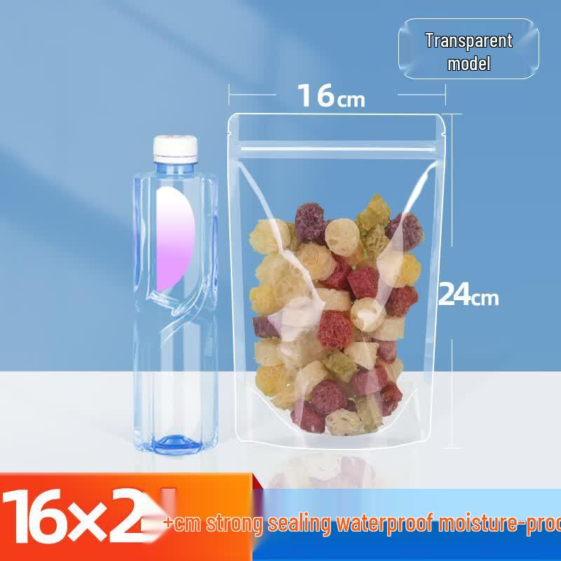 

Qianxing Transparent Self-Sealing Stand-Up Food Pouches