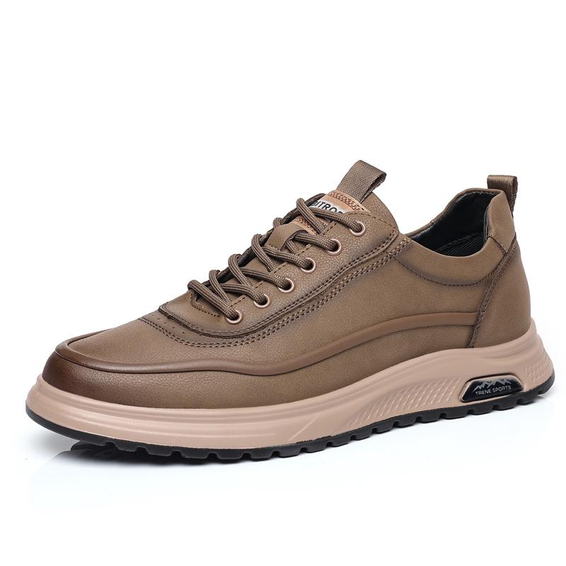 

Fashion High Quality Brand Men s Sports Leisure Shoes Thick Soled Leather Oxford Shoes Fashionable Men s Workwear Leisure Shoes 38