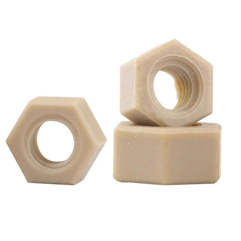 

M2 M2.5 M3 M4 M5 M6 M8 M10 M12 M14 M16 M20 PEEK Nylon Nut Plastic Hex Nuts Gasket for Heat/ Electricity Insulation M2