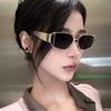 Women's sunglasses, square metal sunglasses, fashion sunglasses.