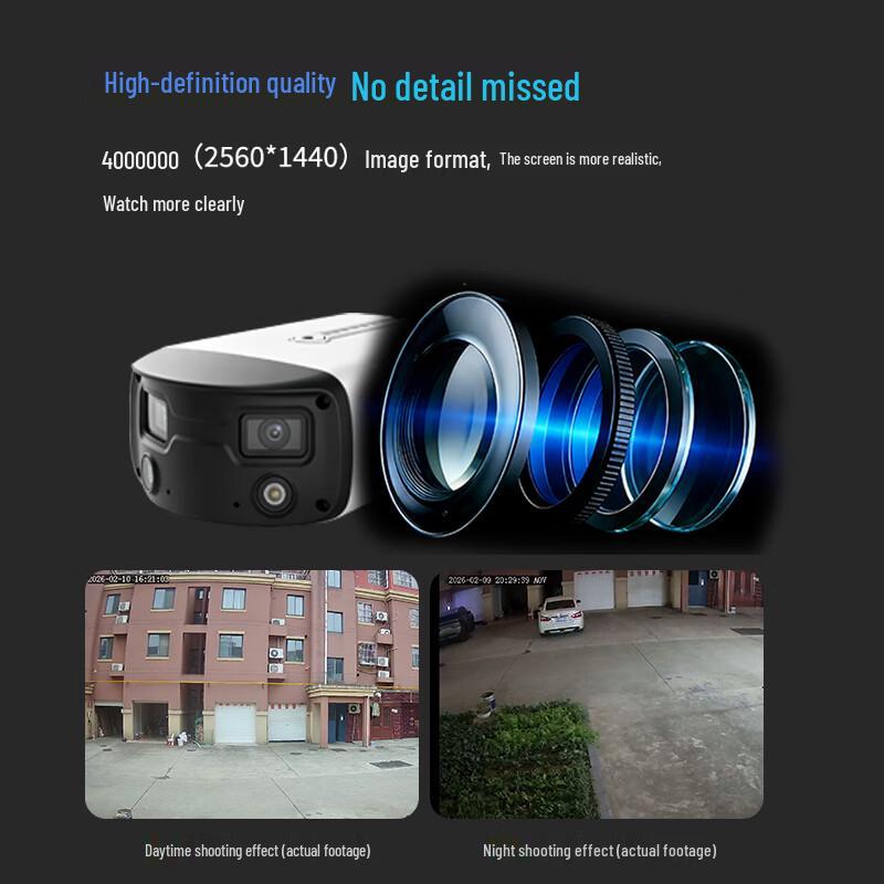 UNV 4MP Dual-Lens Panoramic Security Camera CN plug (adapter included)