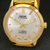 VINTAGE MONTINE REFURBISHED HAND-WINDING SWISS MENS SILVER DIAL WATCH A441551-5