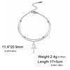 Dawapara Ankh Cross Ankle Bracelet Religious Egyptian Key of Life Cross Bracelet for Men Women Stainless Steel Jewelry