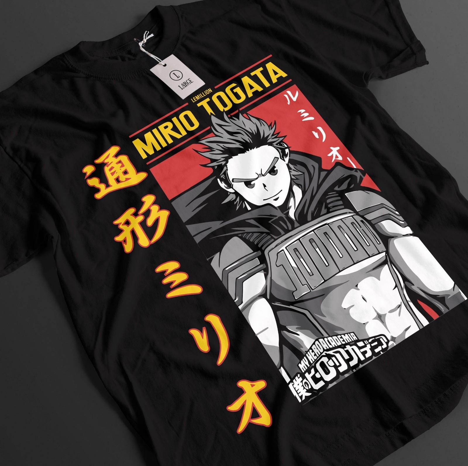 My Hero Academia Shirt Mirio Togata Tshirt Deku All Might T-Shirt Mens Womens Tees Top MHA Unisex Tee 2XL