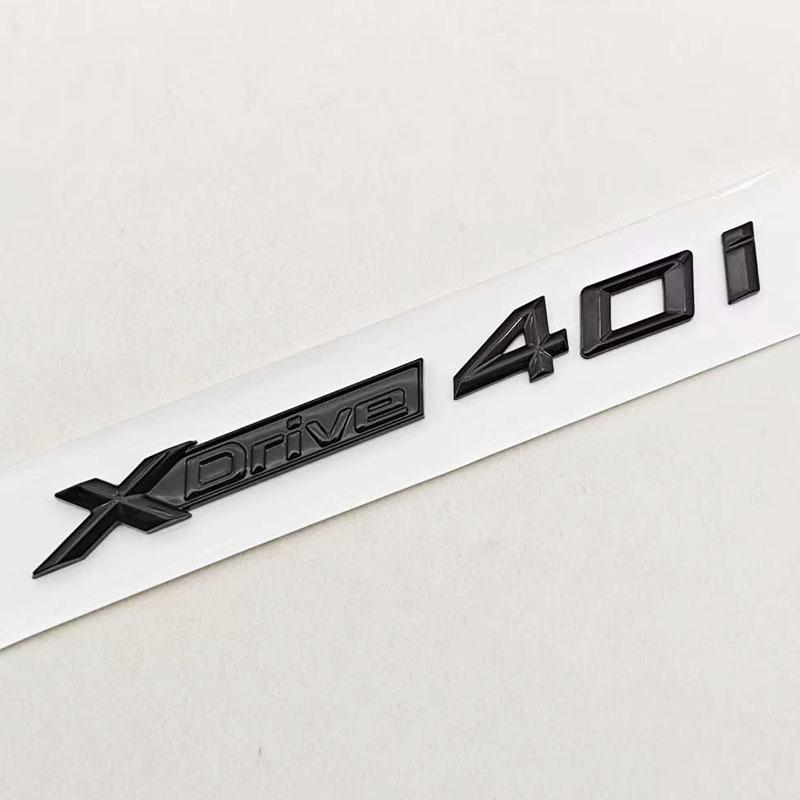 

3D ABS Car Letters Logo XDrive 40i 40d Rear Trunk Badge Side Fender Emblem Decal For BMW X3 X4 X5 X6 X7 Auto Marking Accessories