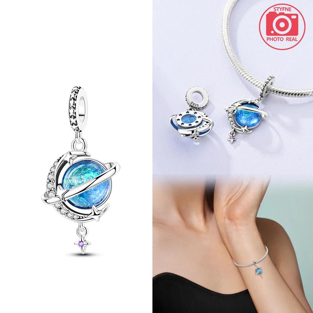 Copper Colors Cosmic Star And Moon Pendant Fit Original Bracelet Diy Fine Jewelry Gift For Women