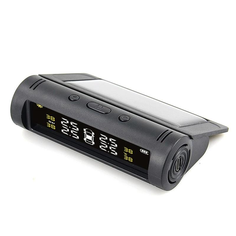 New Solar TPMS Car Tire Pressure Alarm Monitor System 4 Wheel Internal External Tyre Sensor Temperature Alert