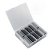 1 Box Black White Plaid Nail Art Sticker Simple Stylish Safe DIY Nail Art Stickers Decals for Home
