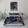 Magical Cat Adventuring Night Sky Exquisite Three-Piece Bedding Set Gift For Kids And Adults